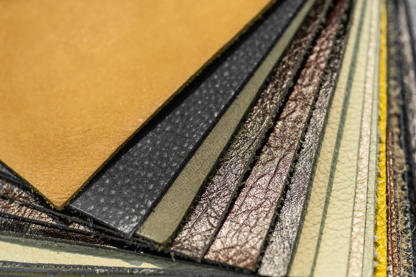 Textured leathers