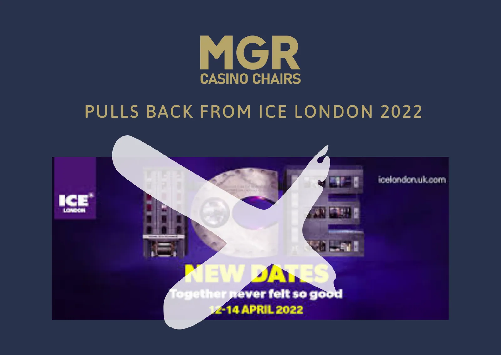 MGR Casino Chairs withdraws ICE London