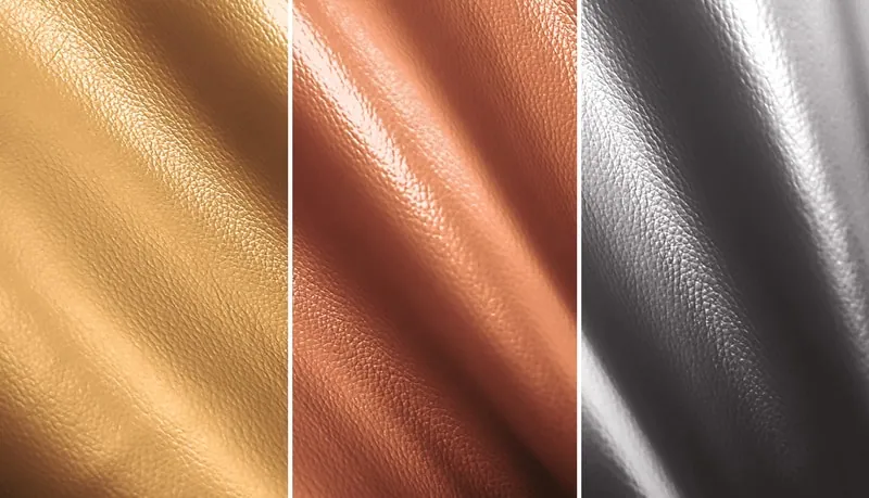 Metallic eco-leather