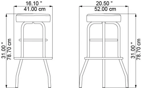 Americano, dimensions