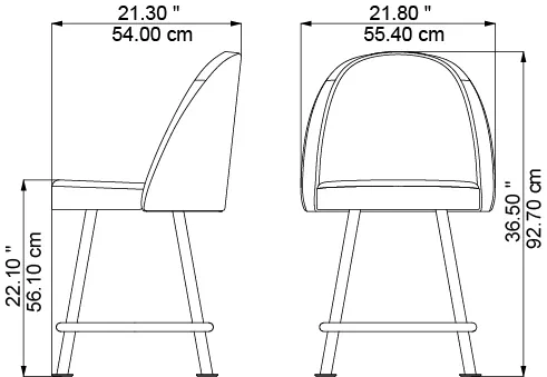 Atena, dimensions