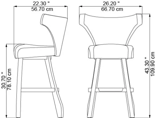 Gambet Navy, dimensions