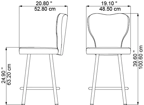 Mercurio Blackjack, dimensions
