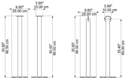 Delimitation post, dimensions