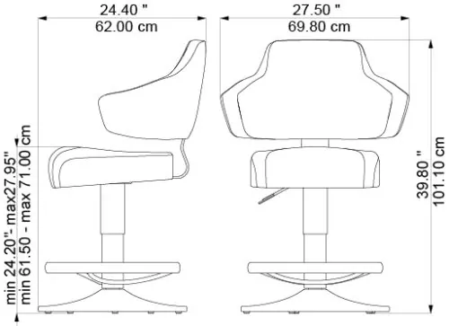 Pegaso, dimensions