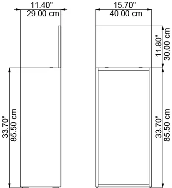 Plexi, dimensions