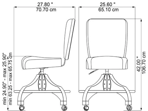 Solista Royal, dimensions