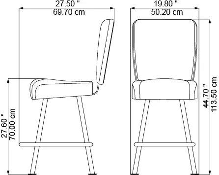 Solista Blackjack, dimensions