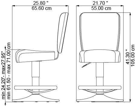 Solista, dimensions
