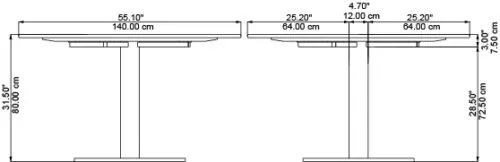 Round table, dimensions