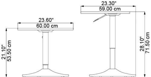 Delta Table, dimensions